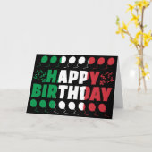 イタリア国旗の愛国的誕生日 カード (黄色い花)
