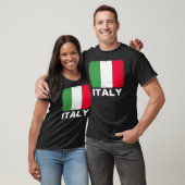 イタリア国旗の支イタリアン援女性男性 Tシャツ (ユニセックス)