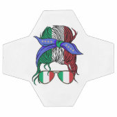 イタリア国旗の散らかっイタリアンたパン サッカーボール (フラット)