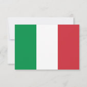 イタリア国旗の色を使った結婚式の返信カード「返信お願いします」 出欠カード (裏面)