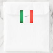 イタリア国旗の色 スクエアシール (バッグ)