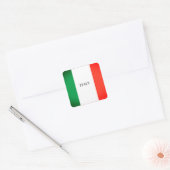 イタリア国旗の色 スクエアシール (封筒)