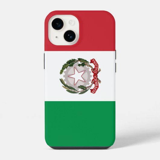 イタリア国旗の電話ケース iPhoneケース (裏面)
