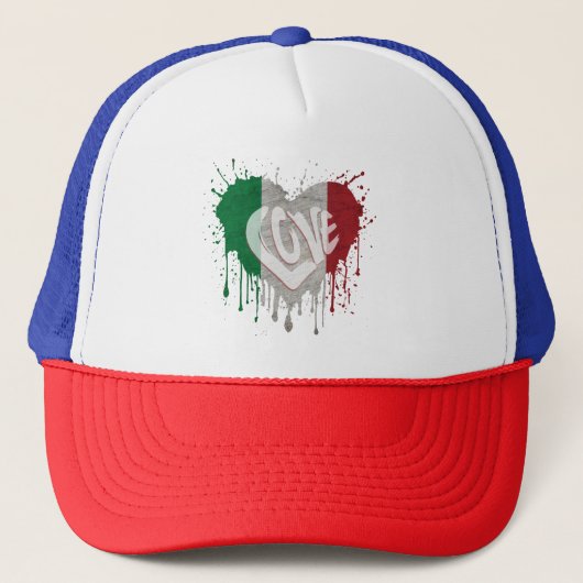 イタリア国旗を愛する キャップ (正面)