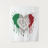 イタリア国旗を愛す タペストリー (正面)