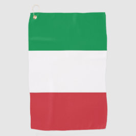 イタリア国旗を持つゴルフタオル ゴルフタオル