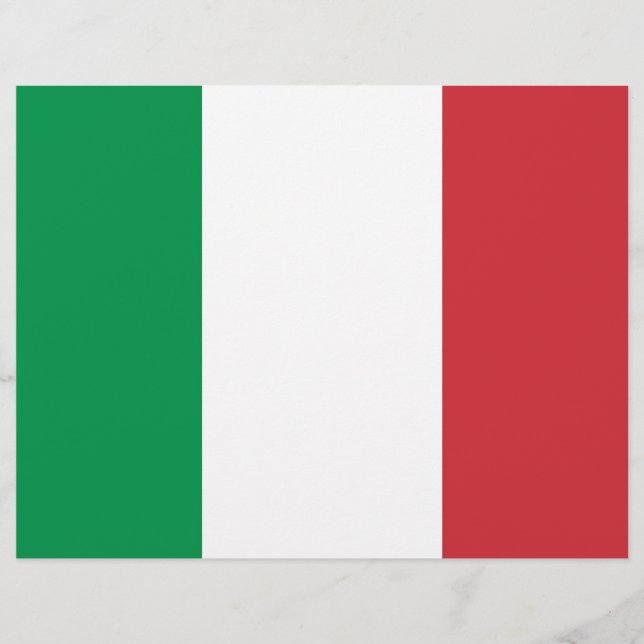 イタリア国旗を持つレターヘッド (正面)