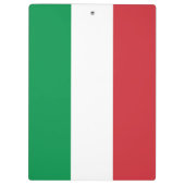 イタリア国旗を持つ愛国的なクリップボード クリップボード (裏面)