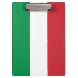 イタリア国旗を持つ愛国的なクリップボード クリップボード