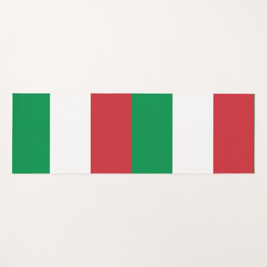 イタリア国旗を持つ愛国的なヨガマット ヨガマット (正面(横))