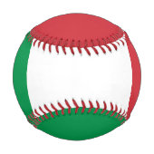 イタリア国旗を持つ愛国野球 野球ボール (正面)