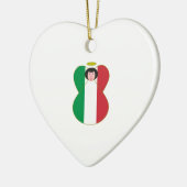 イタリア国旗を身にまとった天使 セラミックオーナメント (左)