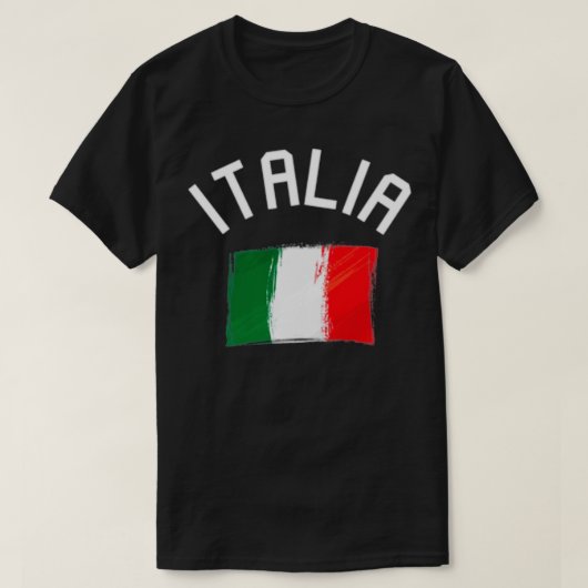 イタリア国旗イタリアイタリアンイタリアのポケットデザイン Tシャツ (デザイン正面)
