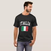 イタリア国旗イタリアイタリアンイタリア族 Tシャツ (正面フル)