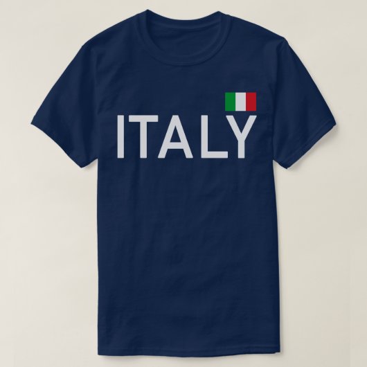 イタリア国旗イタリアイタリアンイタリア競技 Tシャツ (デザイン正面)