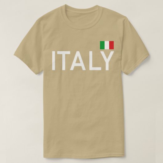 イタリア国旗イタリアイタリアンイタリア競技 Tシャツ (デザイン正面)