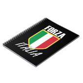 イタリア国旗イタリアンのサッカー ノートブック (左側)