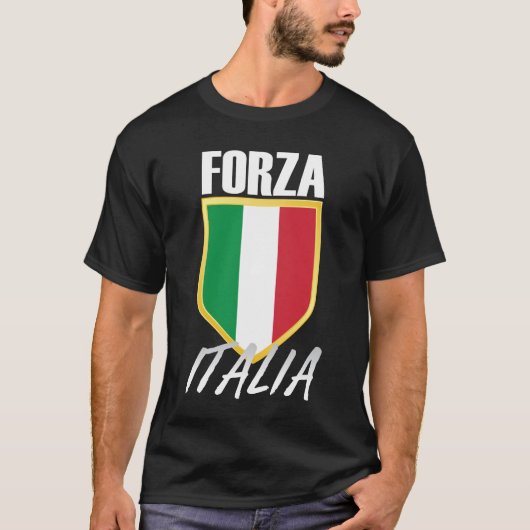 イタリア国旗イタリアンのサッカー Tシャツ (正面)