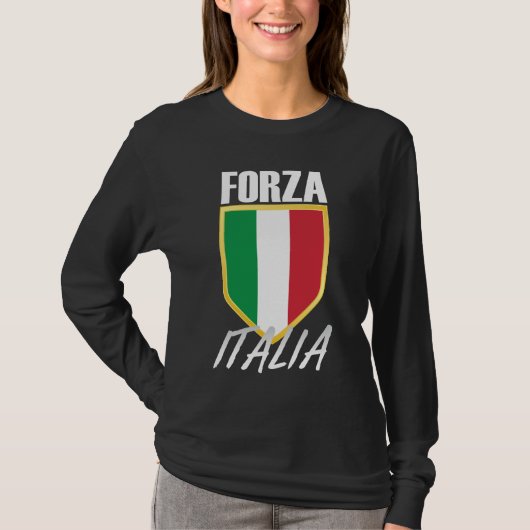 イタリア国旗イタリアンのサッカー Tシャツ (正面)