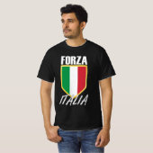 イタリア国旗イタリアンのサッカー Tシャツ (正面フル)