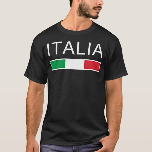 イタリア国旗イタリアンイタリアのイタリア伝統 Tシャツ (正面)