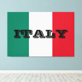 イタリア国旗イタリアンイタリア国旗 キャンバスプリント (インサイチュ (ウッドフロア))