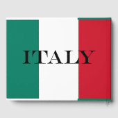 イタリア国旗イタリアンイタリア国旗 ゲストブック (裏面)