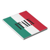 イタリア国旗イタリアンイタリア国旗 ノートパッド (アングル)