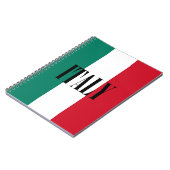 イタリア国旗イタリアンイタリア国旗 ノートブック (左側)