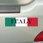 イタリア国旗イタリアンイタリア国旗 バンパーステッカー (車上)