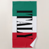 イタリア国旗イタリアンイタリア国旗 ビーチタオル (正面)