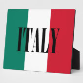 イタリア国旗イタリアンイタリア国旗 フォトプラーク (側面)