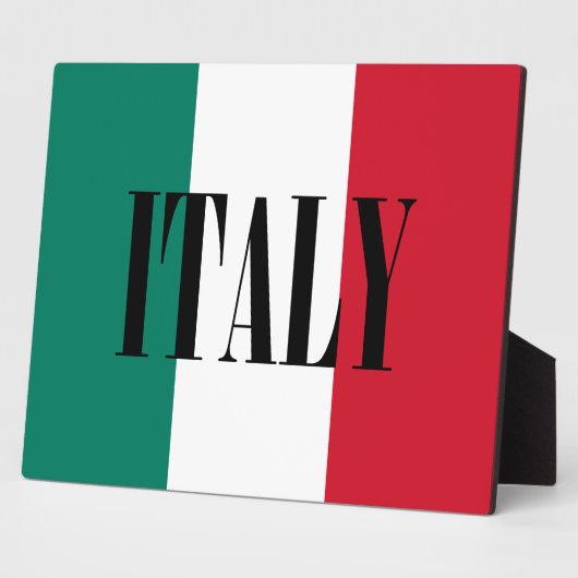 イタリア国旗イタリアンイタリア国旗 フォトプラーク (側面)