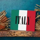 イタリア国旗イタリアンイタリア国旗 フォトプラーク (側面)