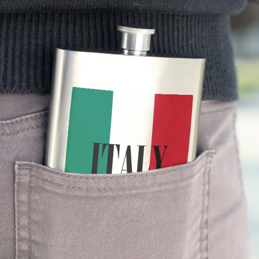イタリア国旗イタリアンイタリア国旗 フラスク (インサイチュ)