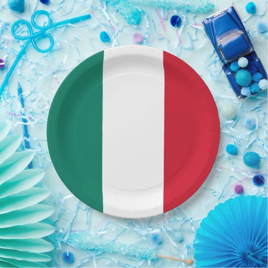 イタリア国旗イタリアンイタリア国旗 ペーパープレート