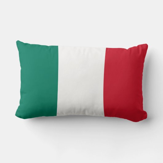 イタリア国旗イタリアンイタリア国旗 ランバークッション (裏面)