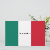 イタリア国旗イタリアンイタリア国旗 便箋 (スタンド正面)