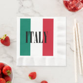 イタリア国旗イタリアンイタリア国旗 縁ありランチョンナプキン (インサイチュ)