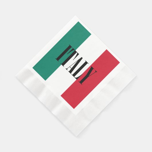 イタリア国旗イタリアンイタリア国旗 縁ありランチョンナプキン (角)