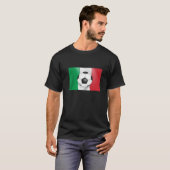 イタリア国旗イタリアンサッカー愛好家Fa Tシャツ (正面フル)