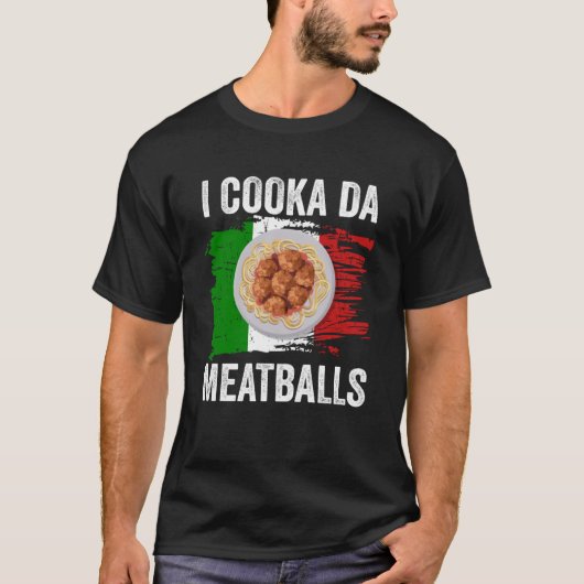 イタリア国旗イタリアンルーツグルメIコオカダミートバル Tシャツ (正面)