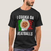 イタリア国旗イタリアンルーツグルメIコオカダミートバル Tシャツ (正面)