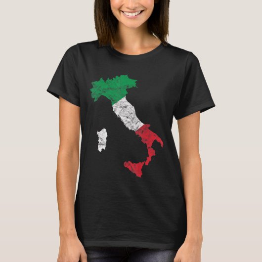 イタリア国旗イタリア概要イタリア休暇イタリアFla Tシャツ (正面)