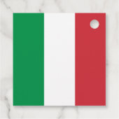イタリア国旗カラーのウェディング フェイバータグ (裏面)