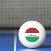 イタリア国旗カラー 姓 名 カスタムデザイン 卓球ボール (ネット)