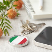 イタリア国旗キーチェーン キーホルダー (側面)