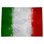 イタリア国旗ギフトバッグ ラージペーパーバッグ (正面)