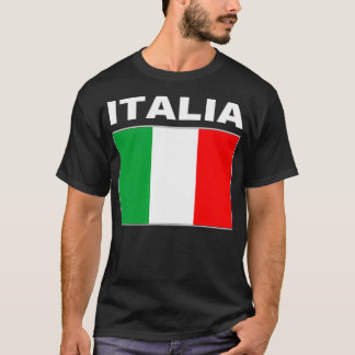 イタリア国旗クールイタリアンギフトトップ Tシャツ