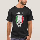 イタリア国旗サッカーイタリアンプライドRoo Tシャツ (正面)